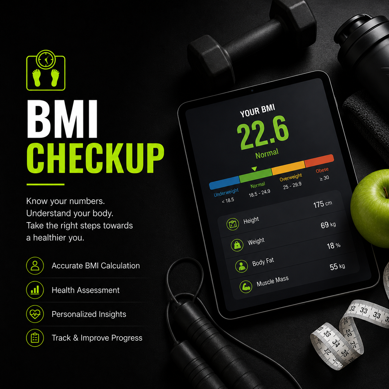 BMI Checkup and Body Composition at The Unity Fitness